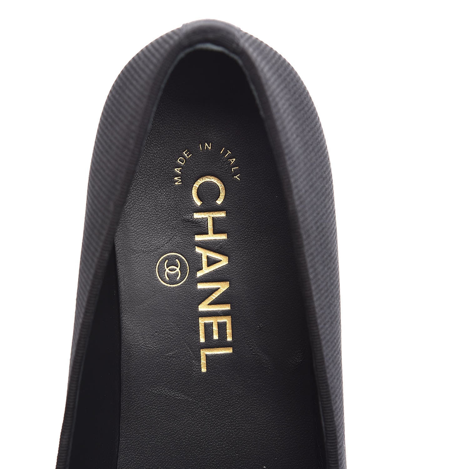 Chanel Stretch Fabric CC Moccasin Loafers 40 Black 7 of 9