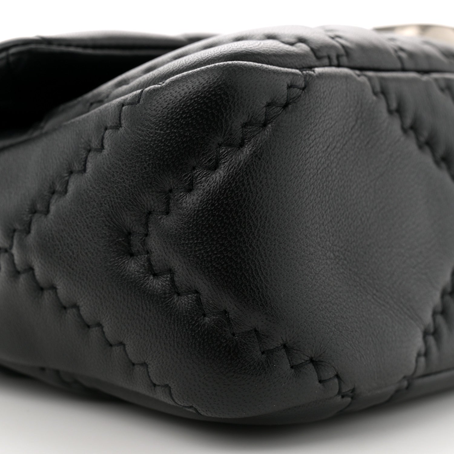 Marc Jacobs Lambskin Quilted J Marc Large Shoulder Bag Black 9 of 10
