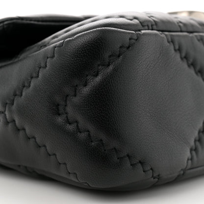 Marc Jacobs Lambskin Quilted J Marc Large Shoulder Bag Black 9 of 10