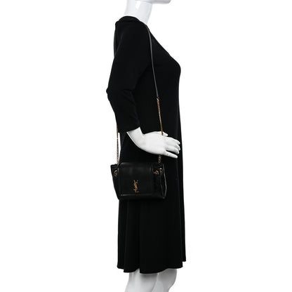 Saint Laurent Lambskin Quilted Monogram Mini Nolita Black 2 of 10