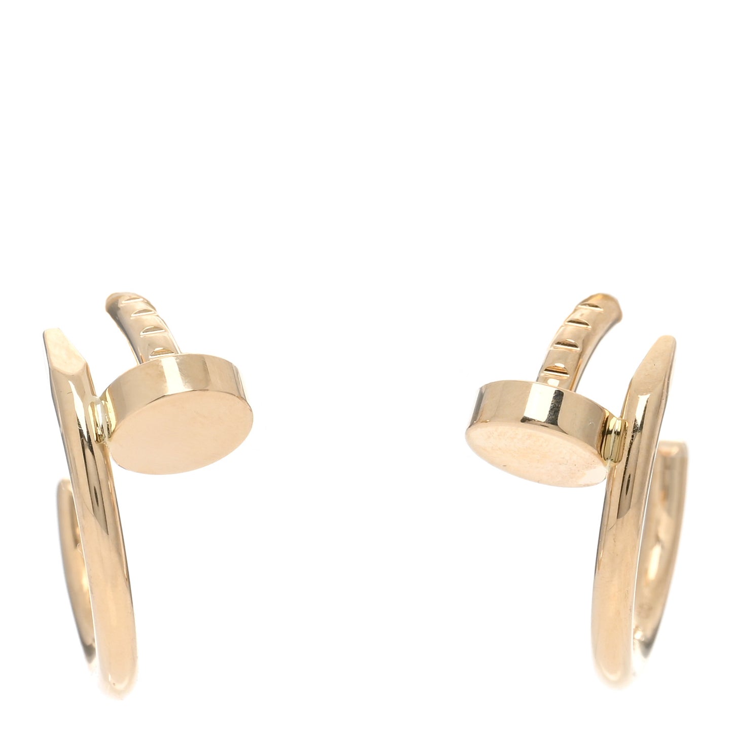 18K Yellow Gold Juste Un Clou Hoop Earrings