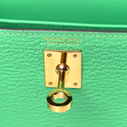 Hermes Chevre Mysore Mini Kelly Sellier 20 Vert Comics 6 of 11
