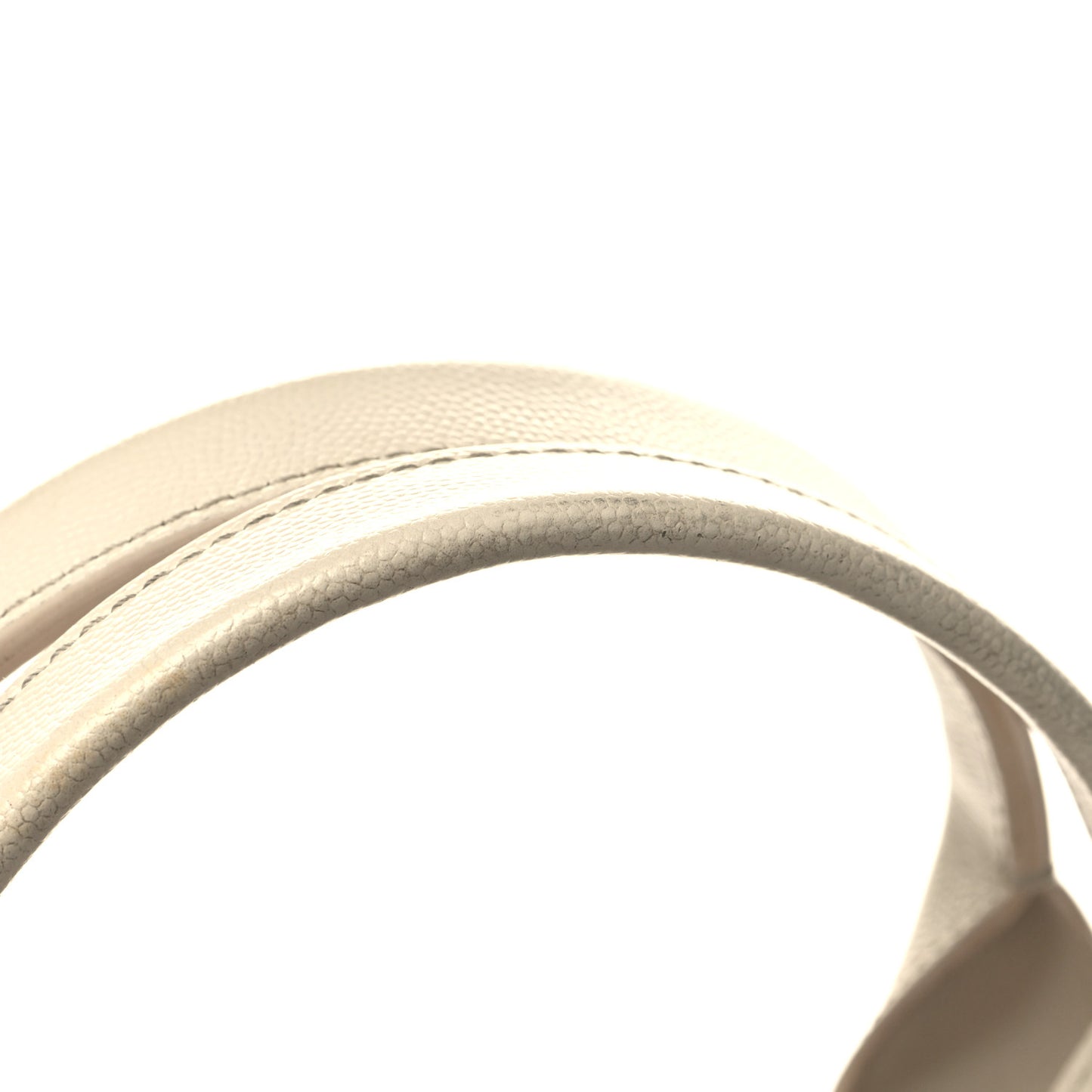 Caviar Small Studded Deauville Tote Ivory