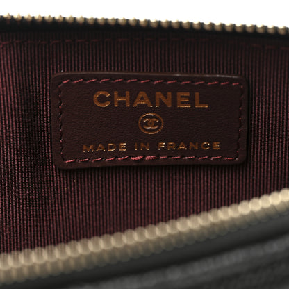 Chanel Caviar Quilted Classic Flat Wallet Pouch Black 6 of 8