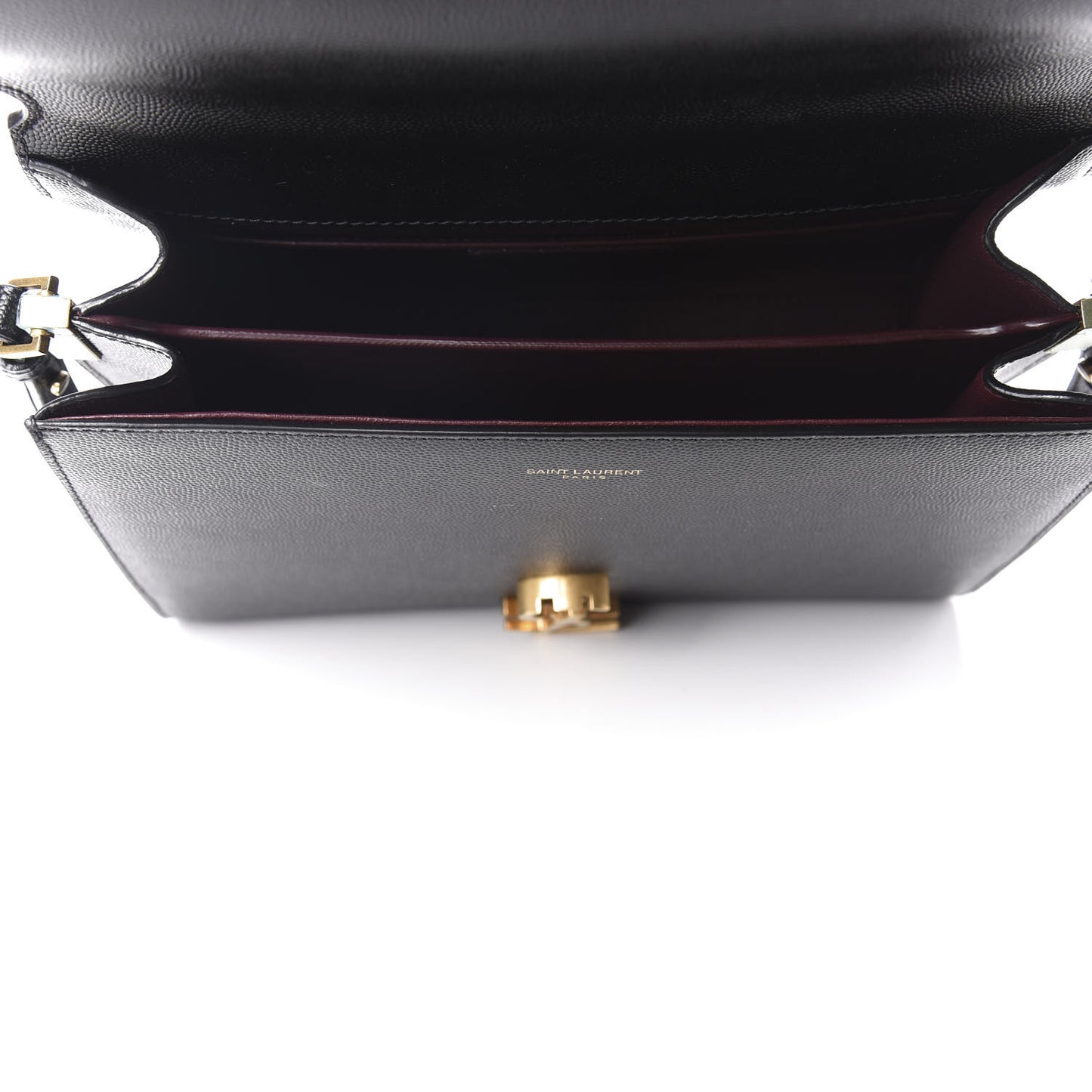 Grain de Poudre Medium Classic Monogram Cassandra Top Handle Black Rouge Legion