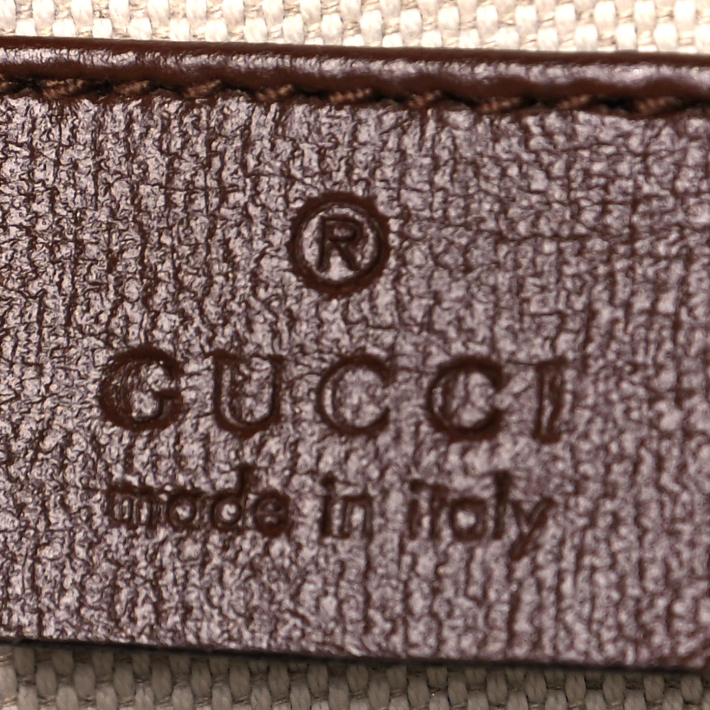 GG Supreme Monogram Web Mini Horsebit 1955 Shoulder Bag Beige Brown Sugar