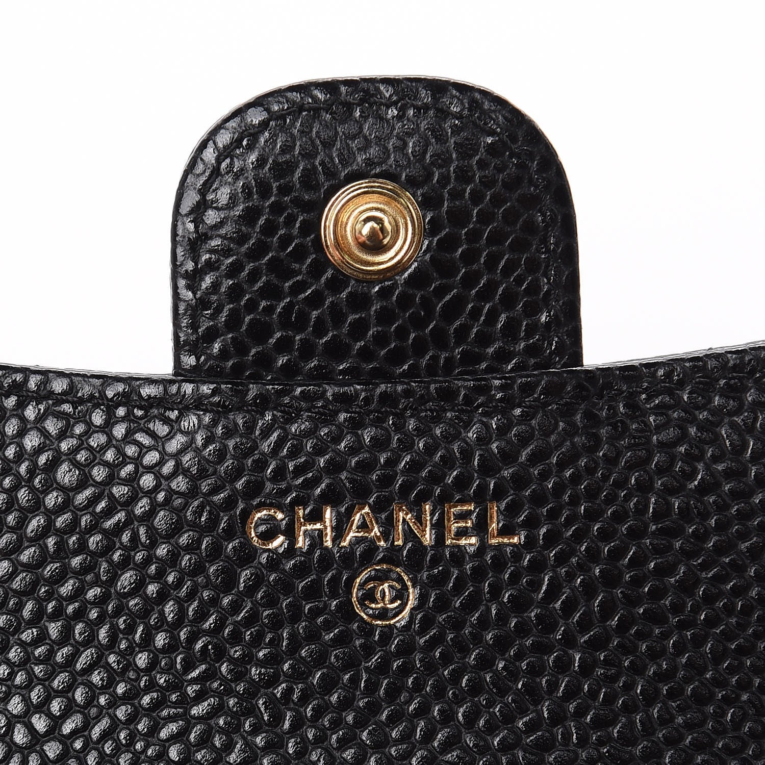 Chanel Caviar Quilted Compact Flap Wallet Black 6 of 9