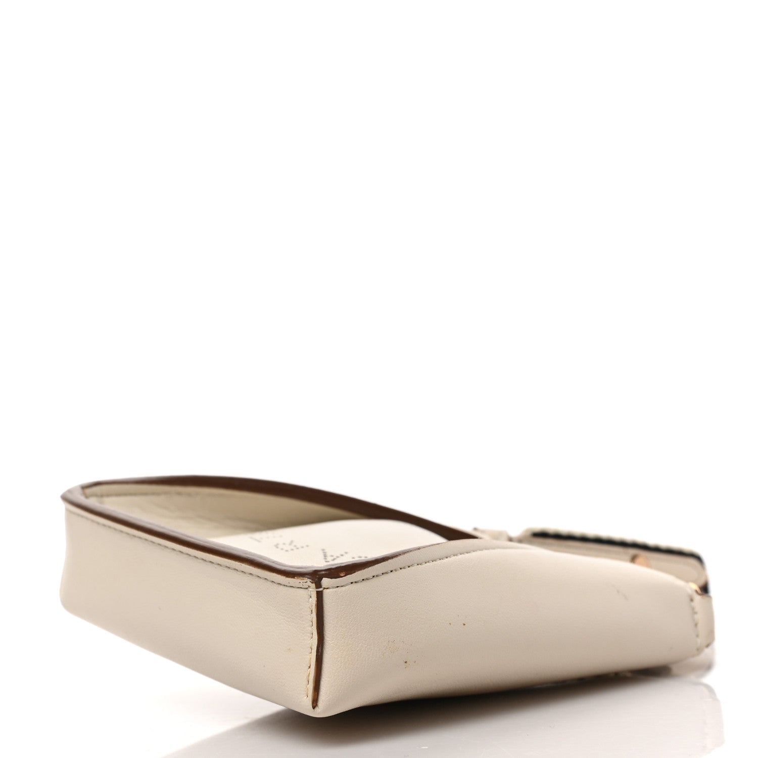 Stella McCartney Eco Alter Nappa Perforated Logo Micro Crossbody Bag White 7 of 7