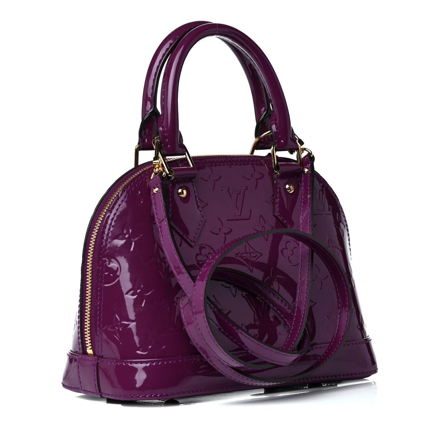 Louis Vuitton Vernis Alma BB Amethyste 3 of 17