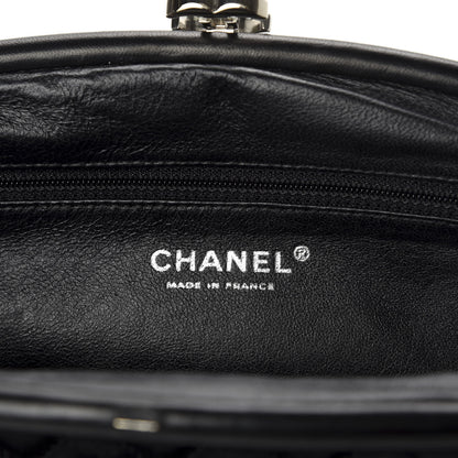 Chanel Satin Quilted Timeless Clutch Black 6 of 8