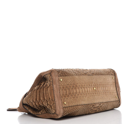 Gucci Python Large GG Running Tote Brown 4 of 10