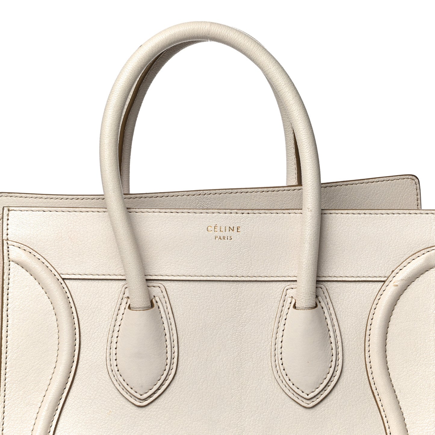 Goatskin Mini Luggage White