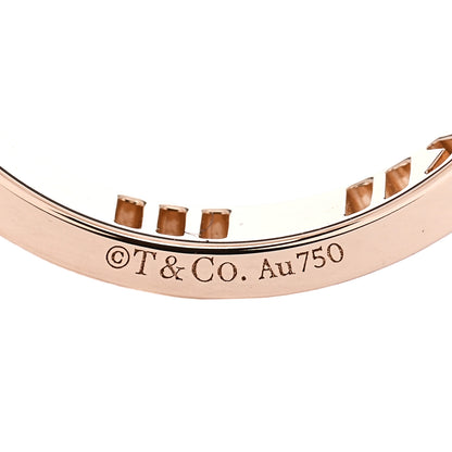 Tiffany 18K Rose Gold Diamond Atlas Pierced Ring 50 5.25 4 of 5