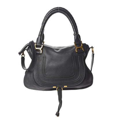 Chloe Calfskin Medium Marcie Satchel Black 1 of 14
