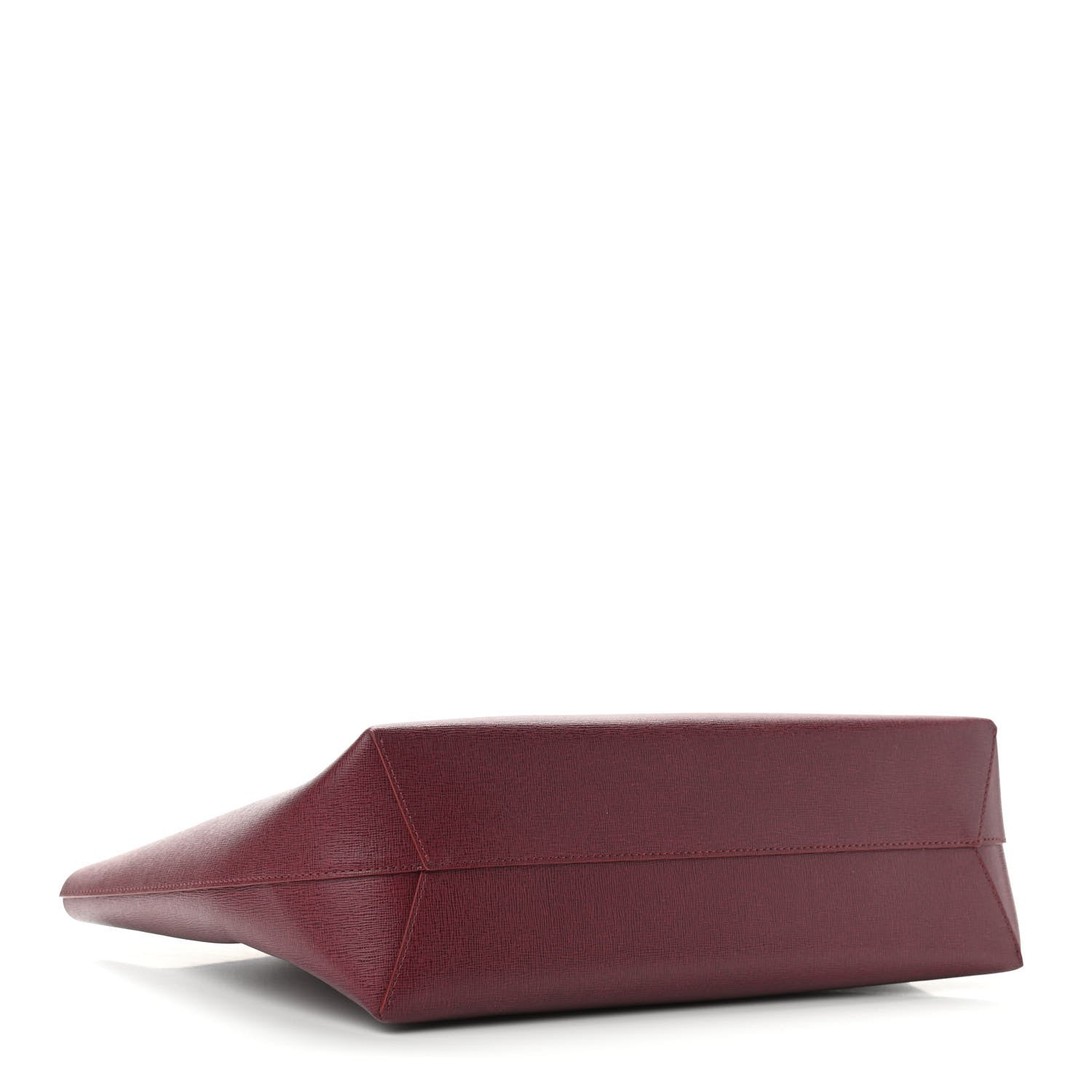 Mansur Gavriel Saffiano Small Shopping Tote Claret 4 of 9