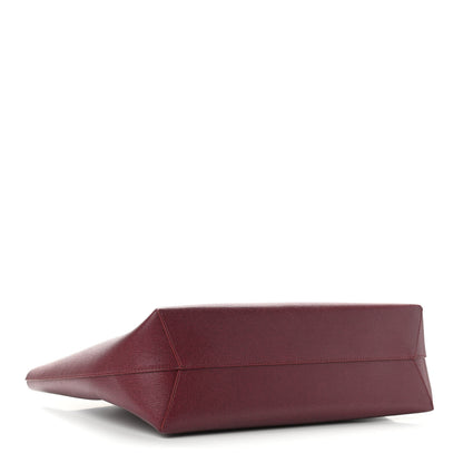 Mansur Gavriel Saffiano Small Shopping Tote Claret 4 of 9