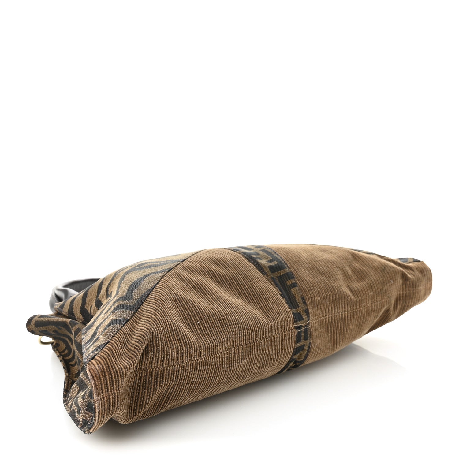 Fendi Zucca Large Devil Trapezio Tote Tobacco 4 of 10