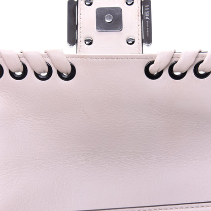 Fendi Vitello Dolce Lace Up Baguette Camelia 12 of 19