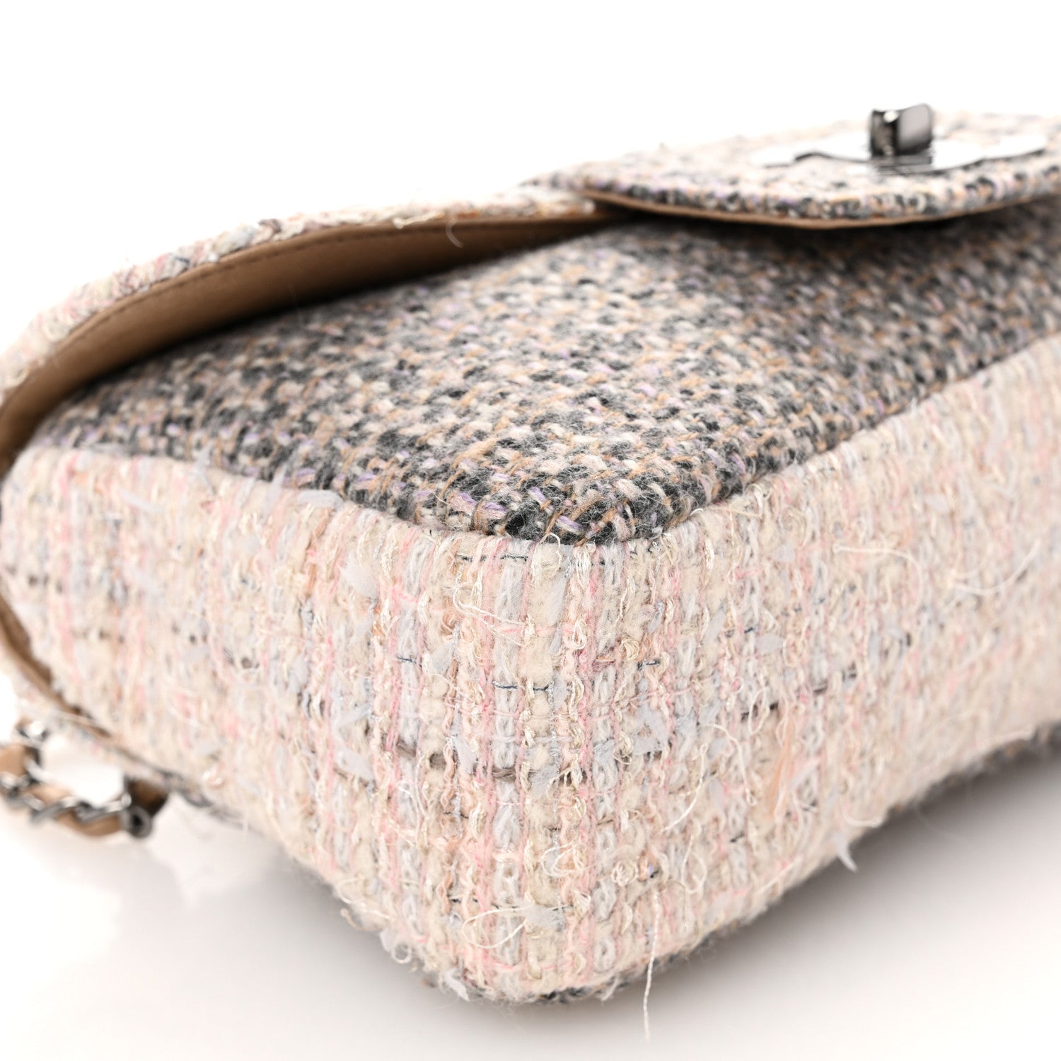 Chanel Tweed Medium Fantasy Flap Grey 9 of 12