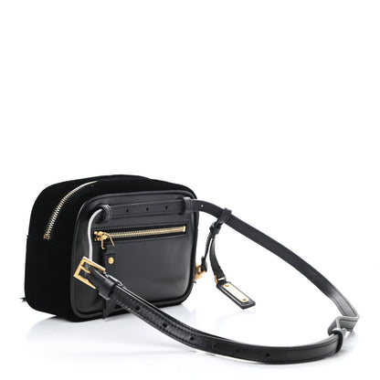 Saint Laurent Velour Matelasse Monogram Lou Belt Bag Black 3 of 11
