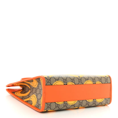 Gucci GG Supreme Monogram Banana Childrens Tote Beige Ebony Multicolor Carrot Orange 4 of 10