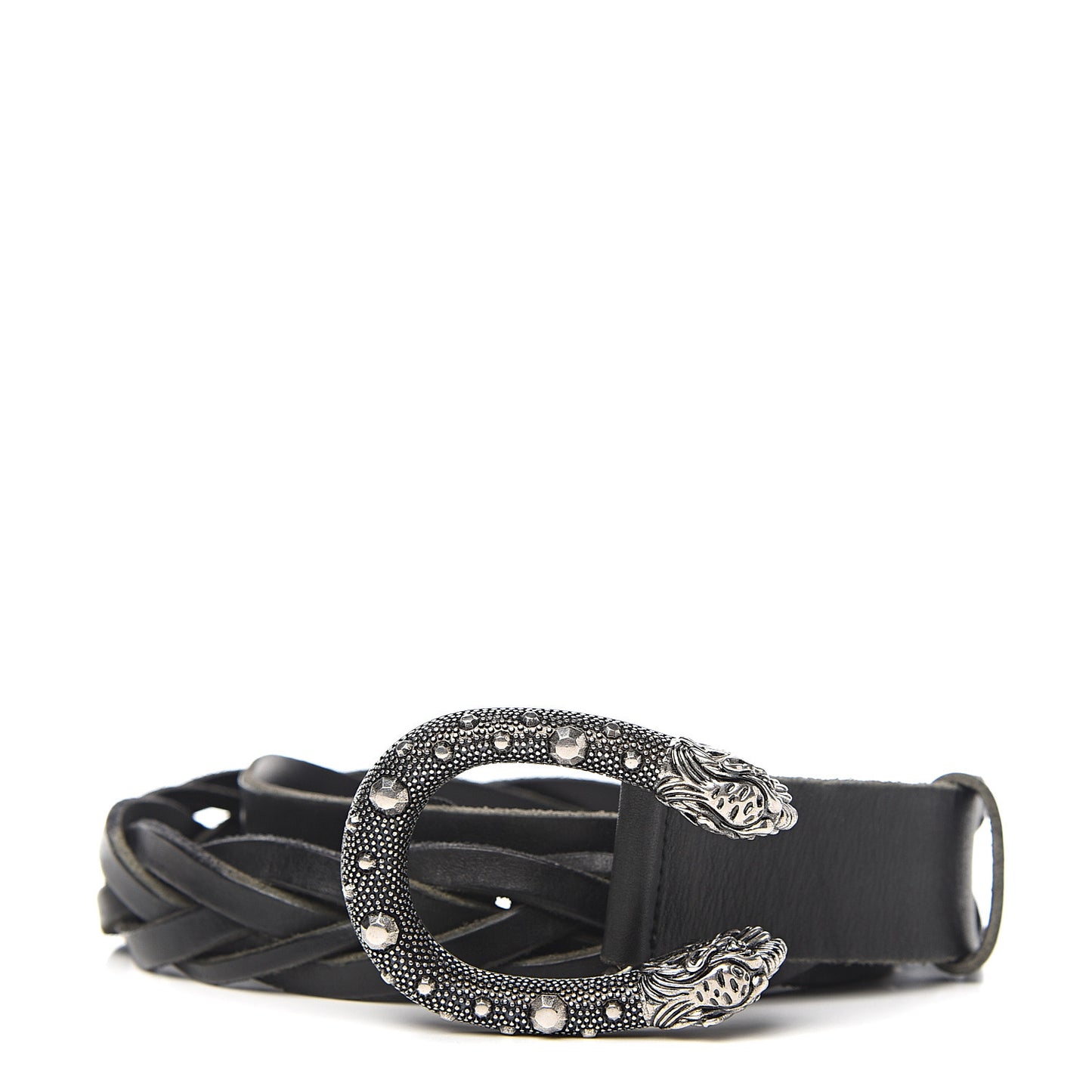 Calfskin Braided Dionysus Belt 95 38 Black