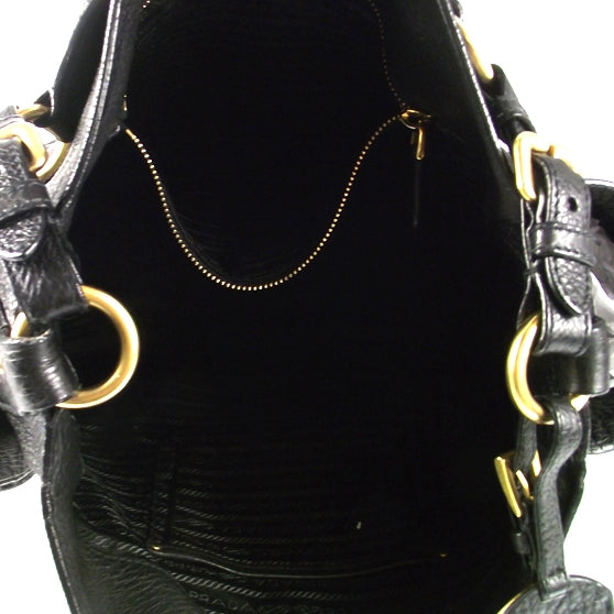 Prada Vitello Daino Double Pocket Shoulder Bag 9 of 9
