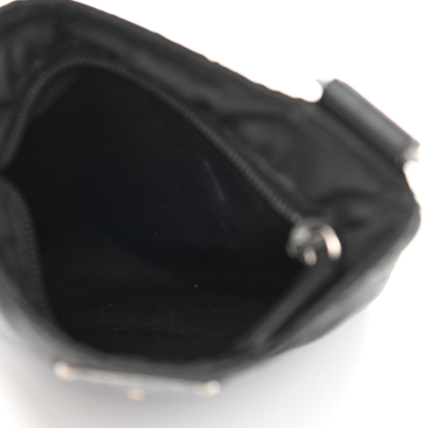 Tessuto Nylon Flat Messenger Bag Black