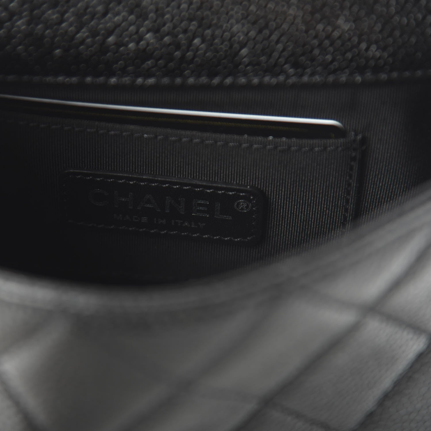 Chanel Caviar Quilted Incognito Mini Square Flap Black 8 of 11