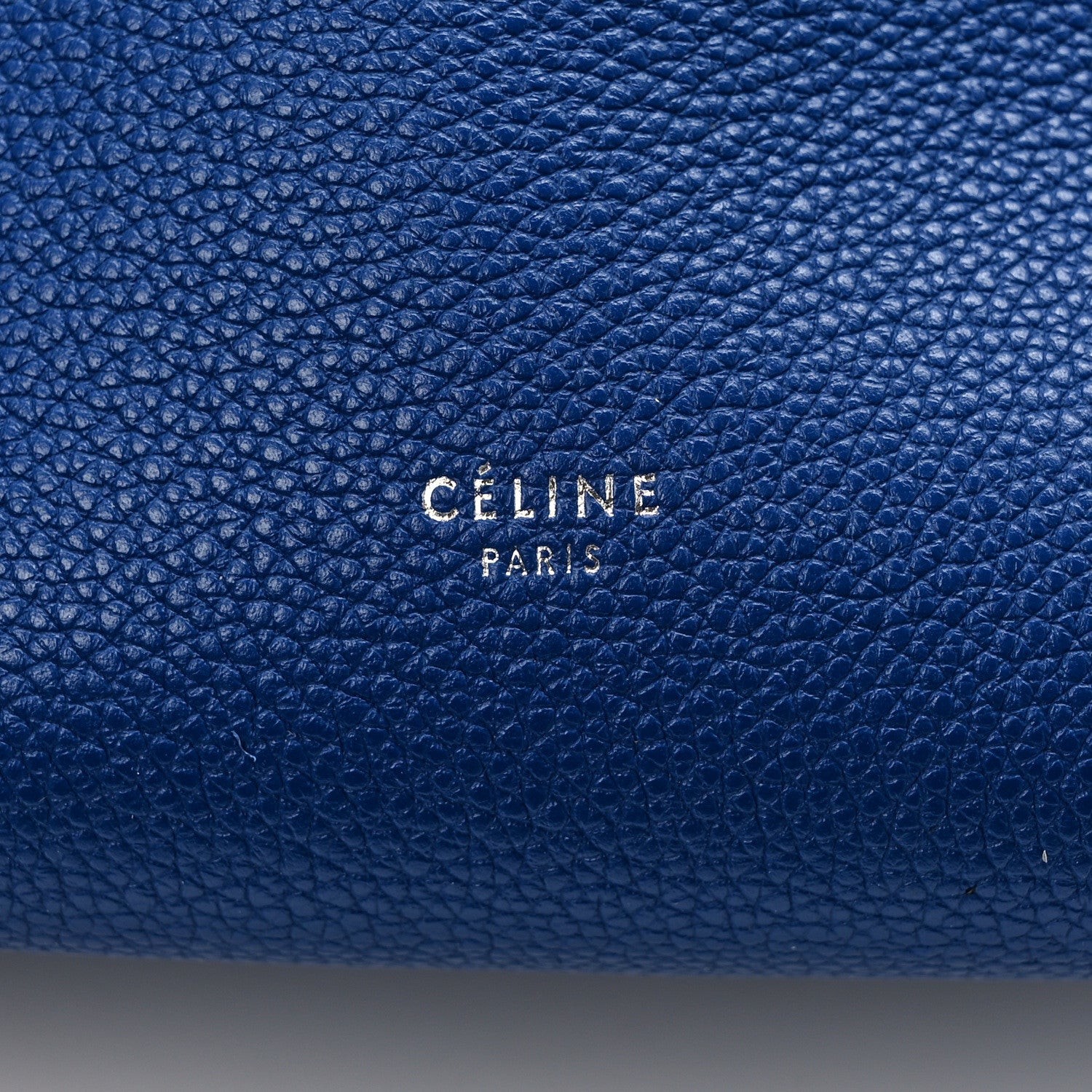 Celine Soft Grained Calfskin Small Sangle Bucket Bag Blue 5 of 11