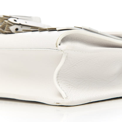 Burberry Grainy Calfskin Broguing Tassel Small Macken Crossbody Bag Chalk White 10 of 11