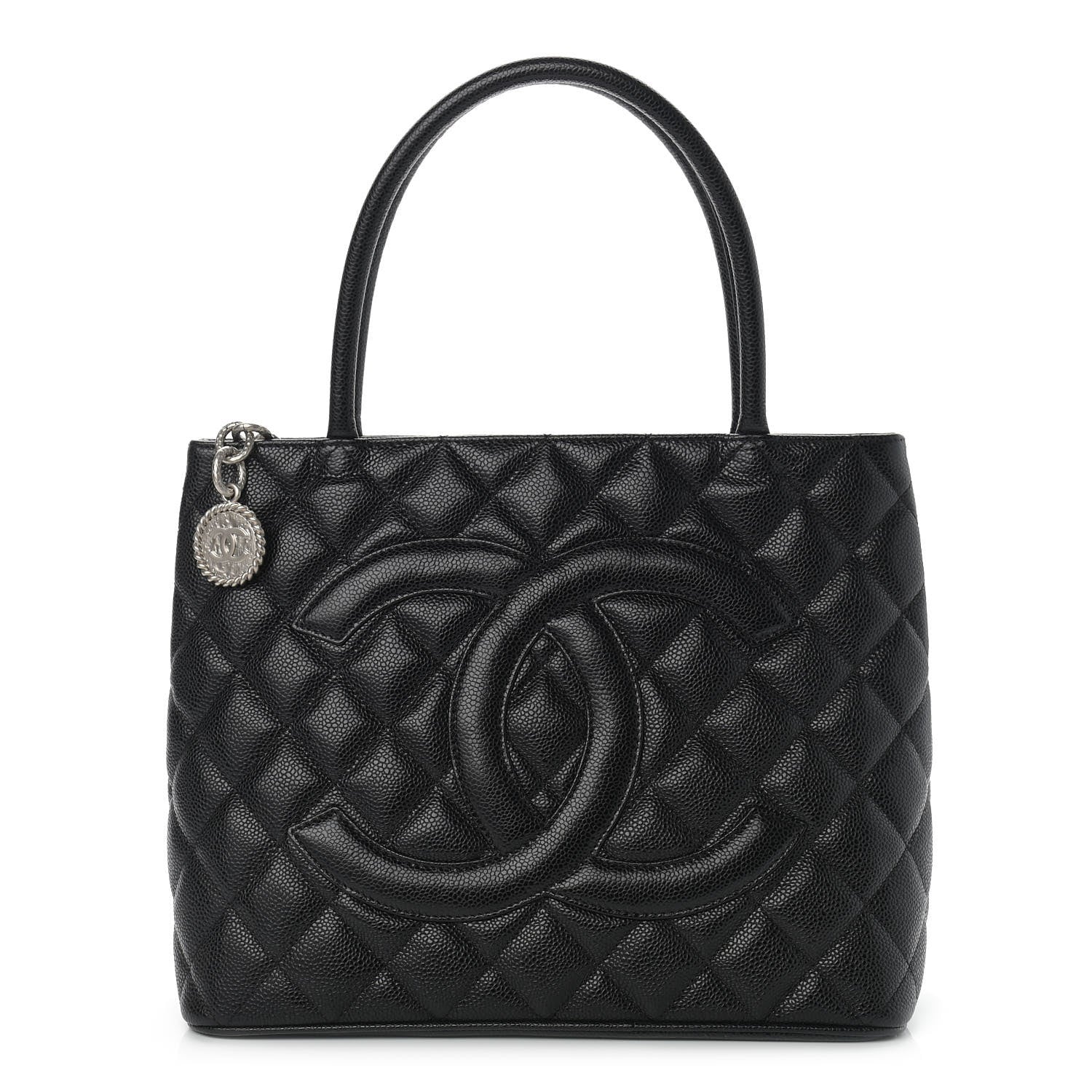 Chanel Caviar Quilted Medallion Tote Black 1 of 10
