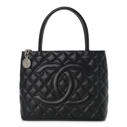 Chanel Caviar Quilted Medallion Tote Black 1 of 10