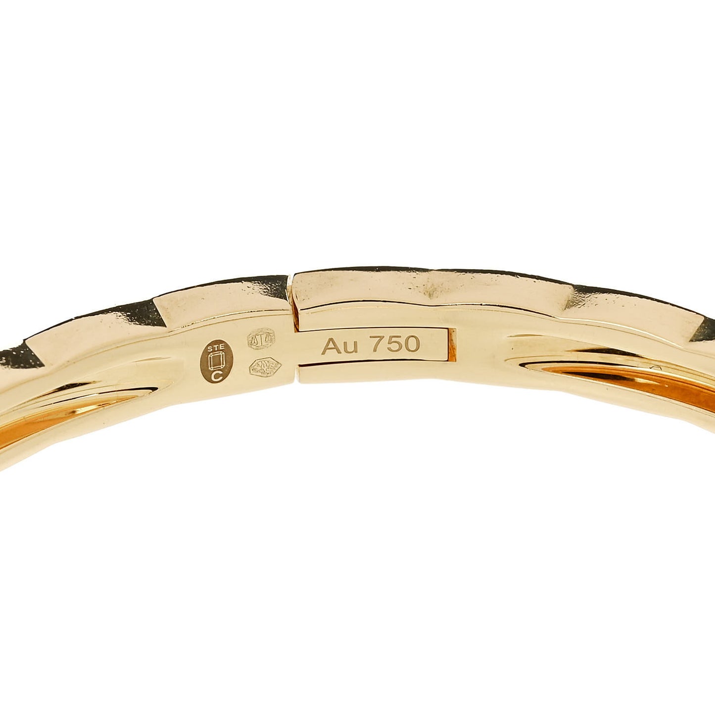 18K Yellow Gold Mini Coco Crush Bangle Bracelet S