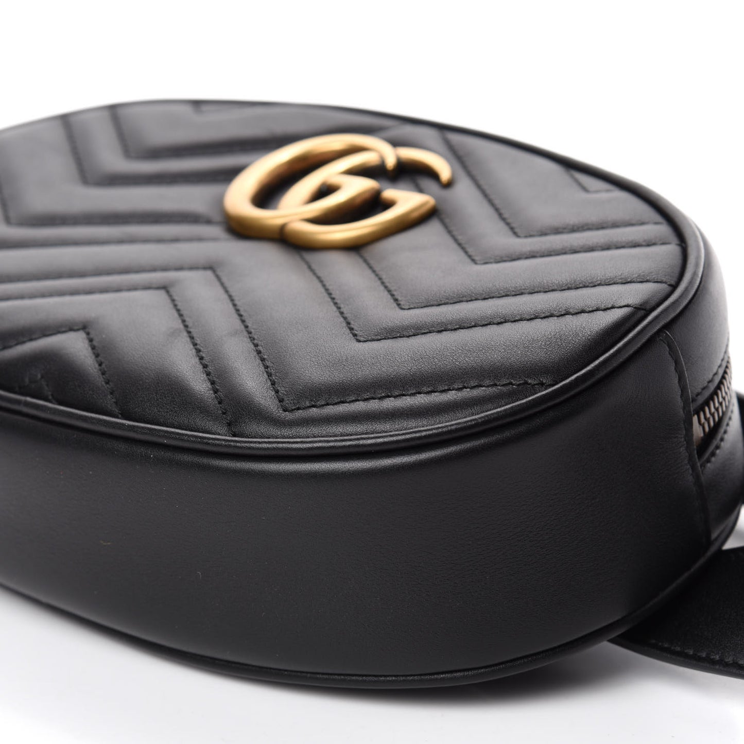 Calfskin Matelasse GG Marmont Belt Bag 75 30 Black
