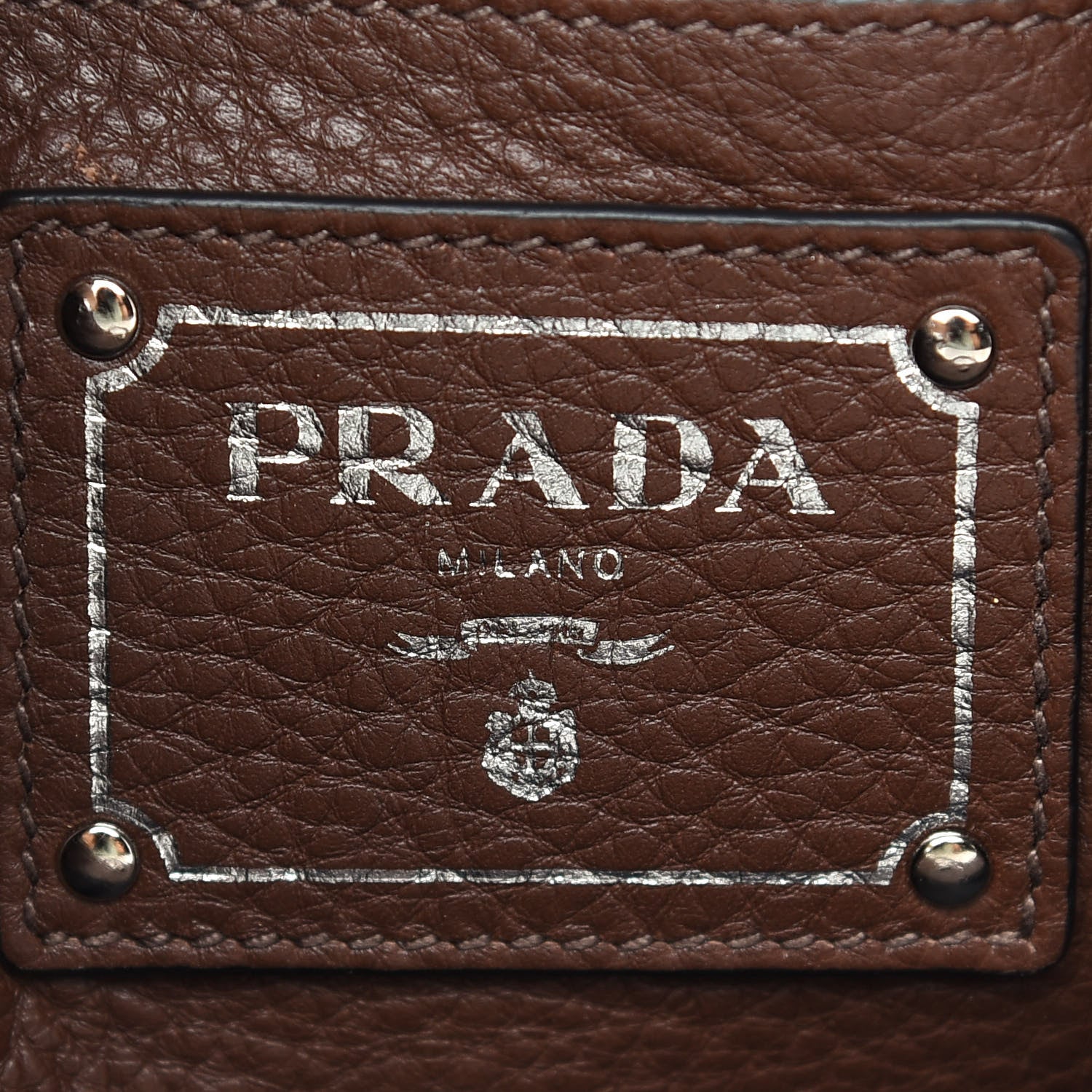 Prada Vitello Phenix Side Zip Shopping Tote Bruciato 6 of 8