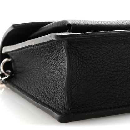 Louis Vuitton Soft Calfskin My Lockme Chain Pochette Black 8 of 9