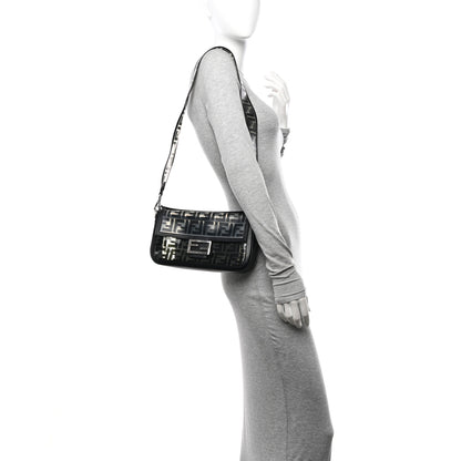 Fendi TPU FF Vitello Grace Baguette Black 2 of 9