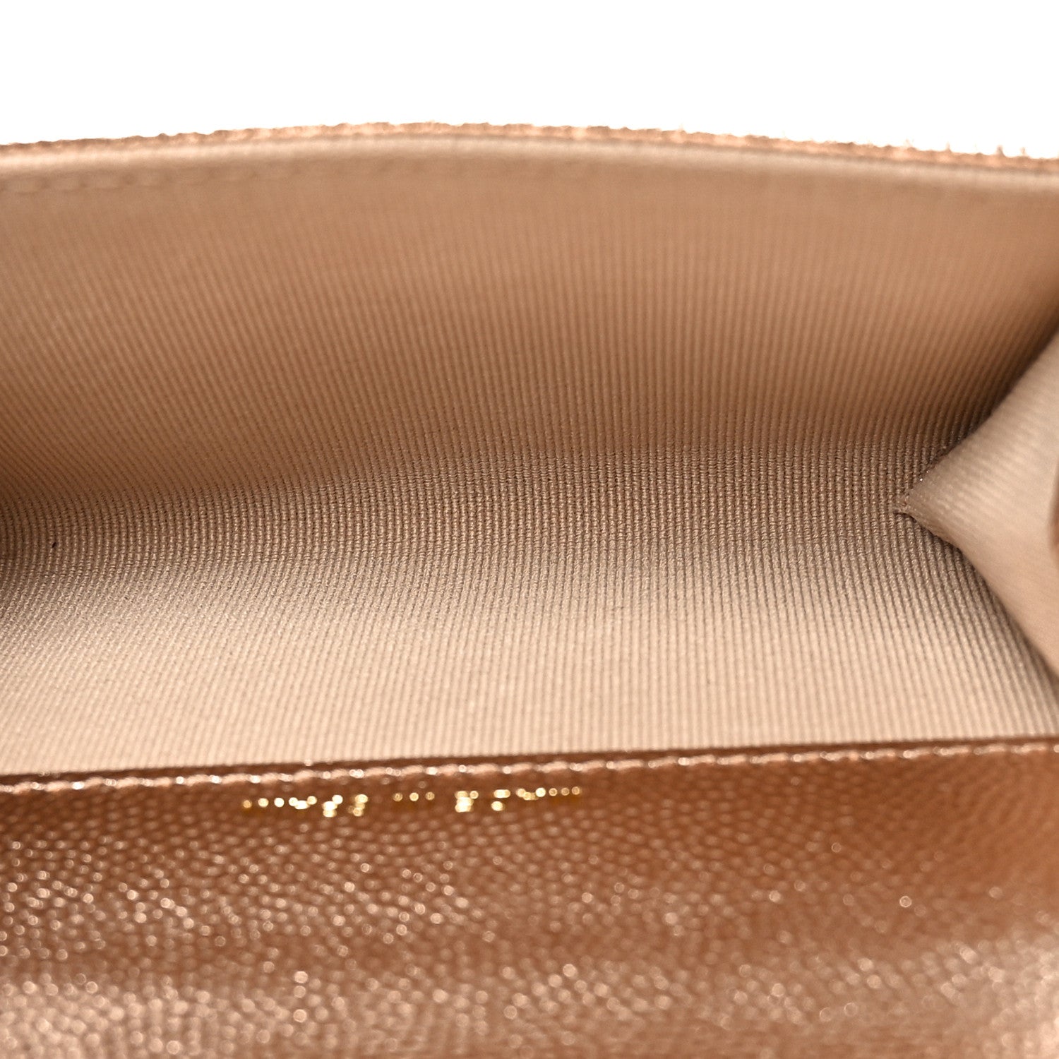 Chanel Metallic Caviar Quilted CC Flap Card Holder Copper 5 of 8
