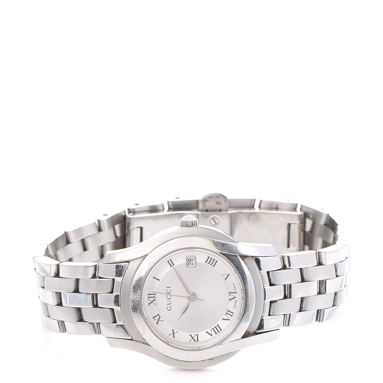 Gucci Stainless Steel 27mm 5500L Quartz Watch Grey 10 of 13
