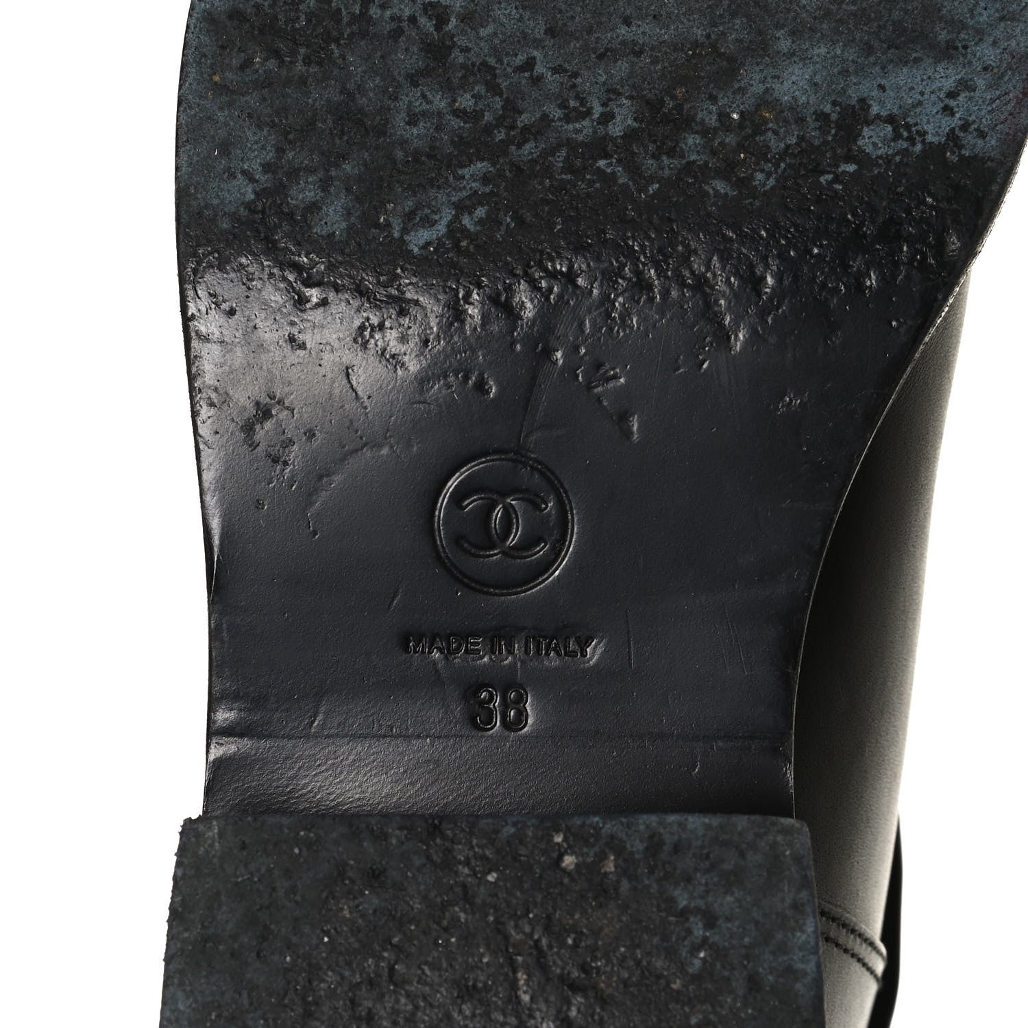 Chanel Calfskin Camellia Short Boots 38 Black 8 of 13
