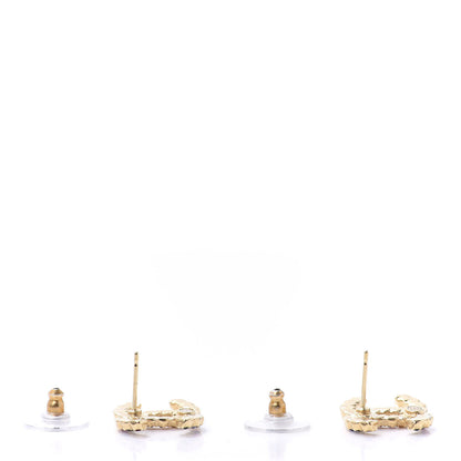Chanel Crystal Over The Rainbow CC Earrings Gold Multicolor 3 of 5