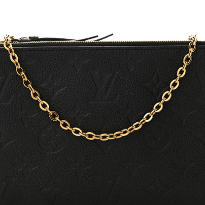 Louis Vuitton Empreinte Double Zip Pochette Black 7 of 14