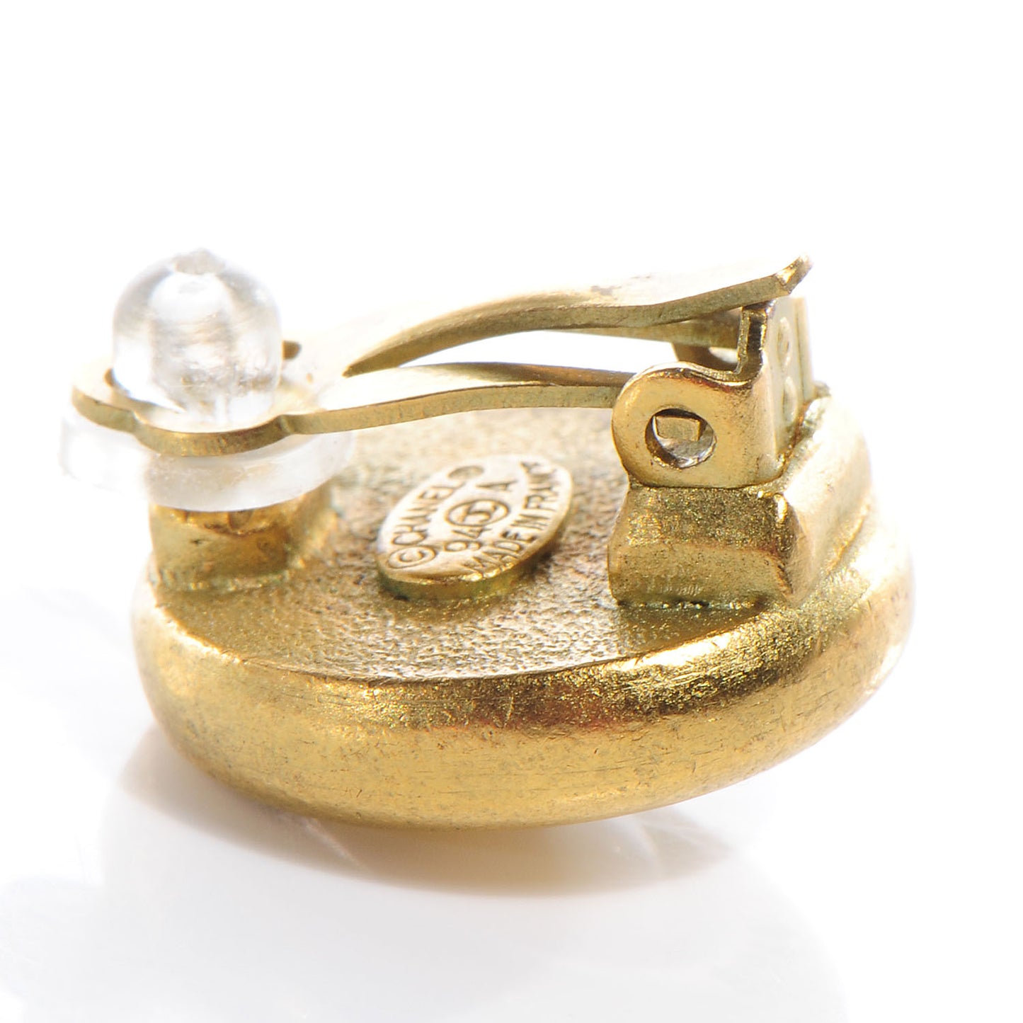 Pearl Clip On Earrings Gold