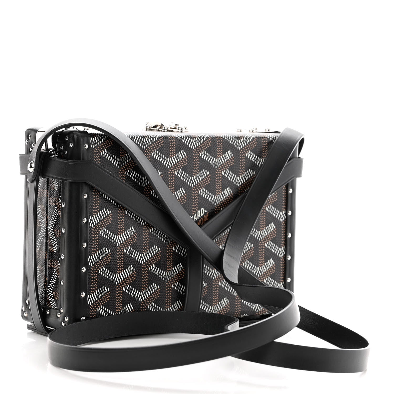 Goyard Goyardine Minaudiere Trunk Bag Black 4 of 12