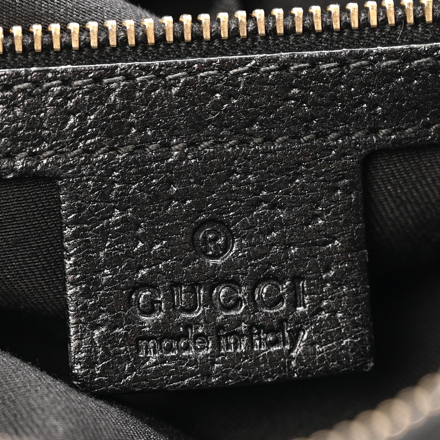 Gucci Monogram Half Moon Bamboo Ring Hobo Black 6 of 12