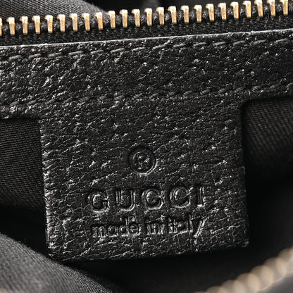 Gucci Monogram Half Moon Bamboo Ring Hobo Black 6 of 12