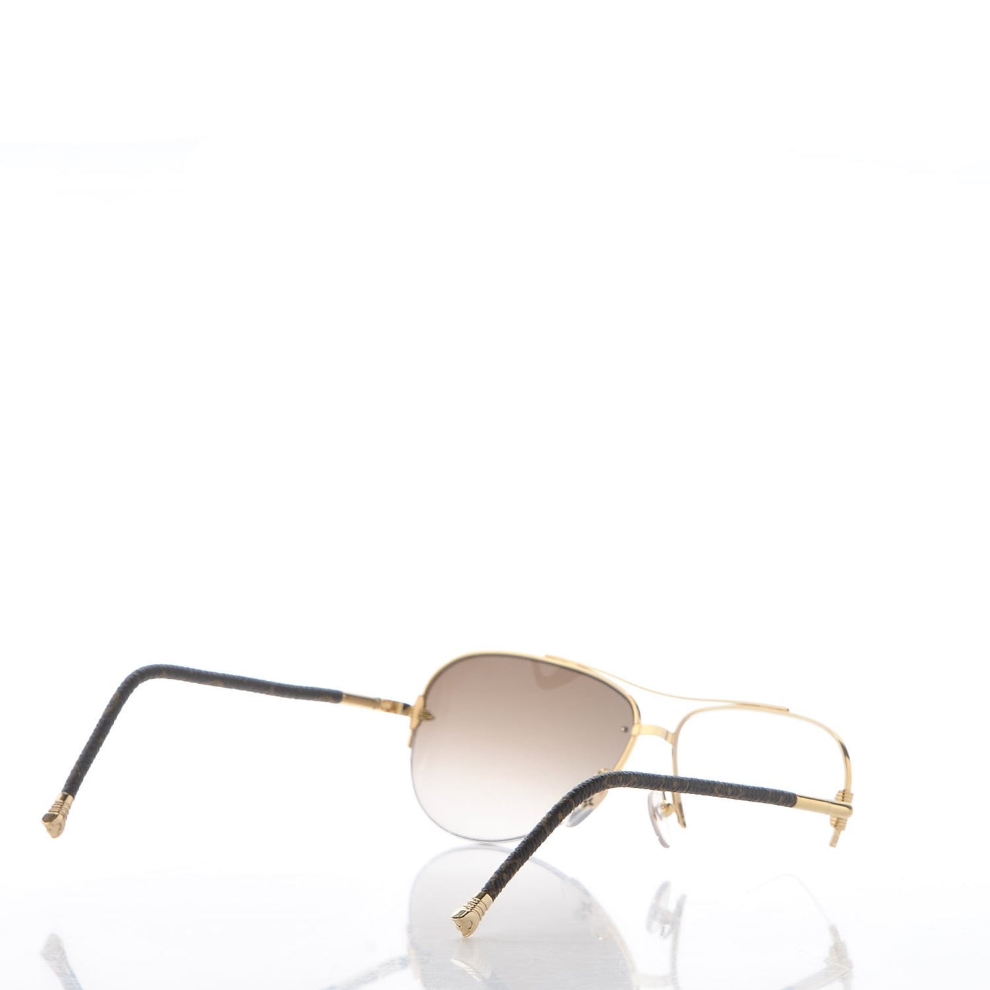 Monogram Petite Viola Pilote Aviator Sunglasses Z0571U Brown