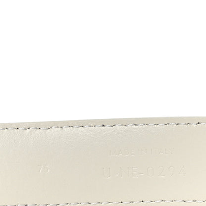 Celine Taurillon Triomphe Medium 25mm Belt 75 30 Rice 6 of 8