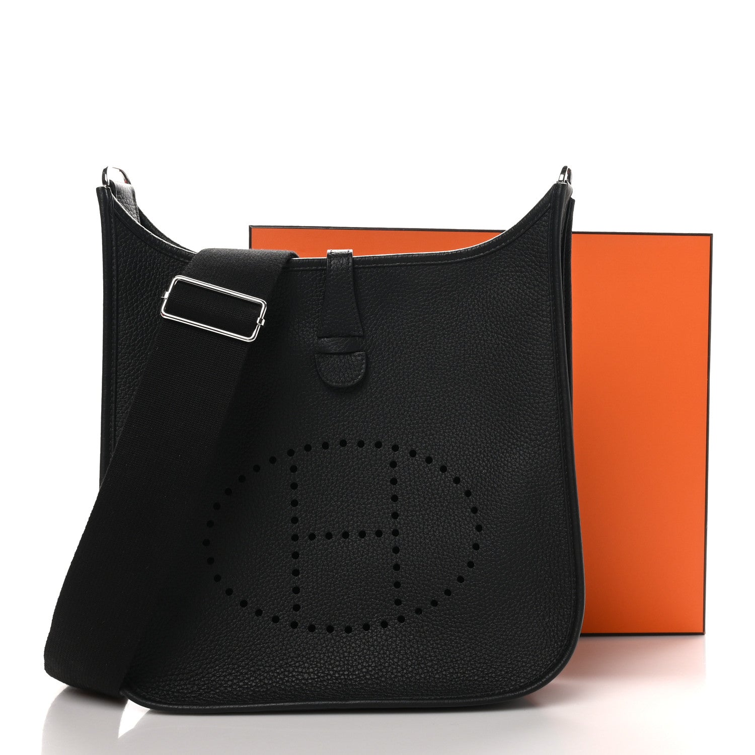 Hermes Taurillon Clemence EVELYNE III PM Black 11 of 11